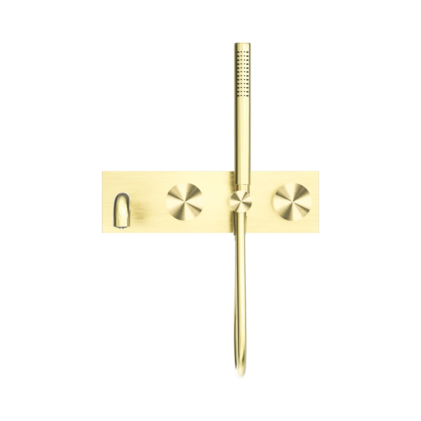 Kara Progressive Shower System With Spout 230mm Brushed Gold