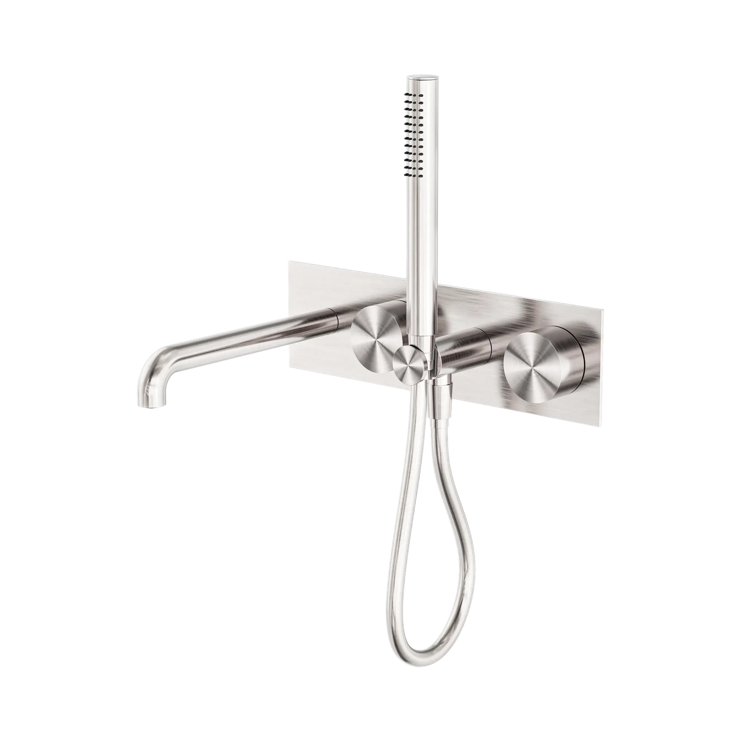 Kara Progressive Shower System With Spout 230mm Brushed Nickel