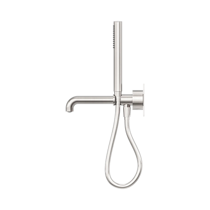 Kara Progressive Shower System With Spout 230mm Brushed Nickel