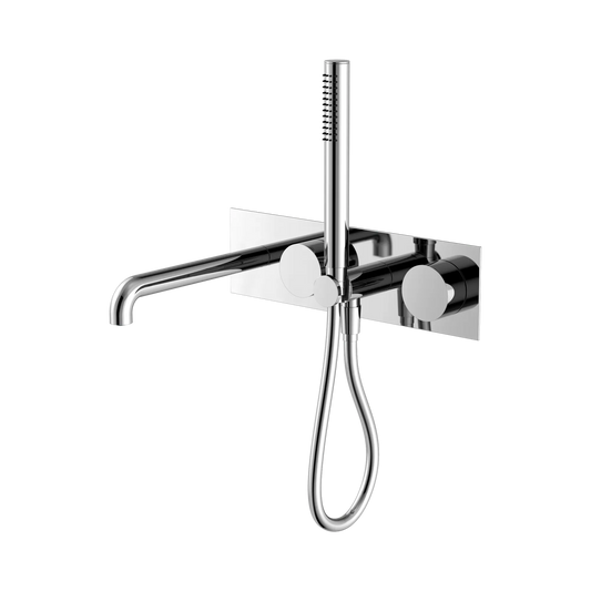 Kara Progressive Shower System With Spout 230mm Chrome