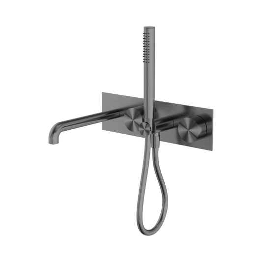 Kara Progressive Shower System With Spout 230mm Gun Metal