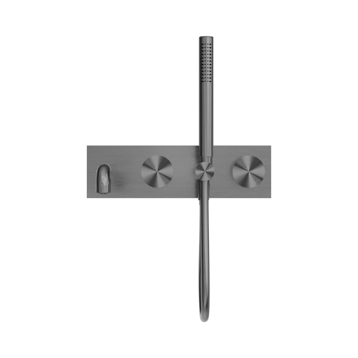 Kara Progressive Shower System With Spout 230mm Gun Metal
