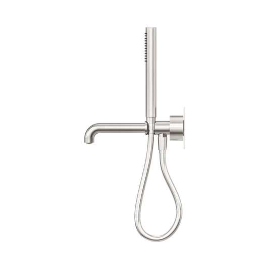 Kara Progressive Shower System With Spout 250mm Brushed Nickel