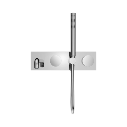 Kara Progressive Shower System With Spout 250mm Chrome