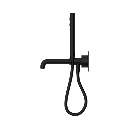 Kara Progressive Shower System With Spout 250mm Matte Black