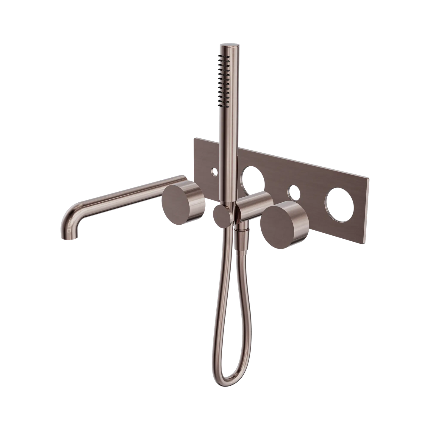 Kara Progressive Shower System With Spout 250mm Trim Kits Only Brushed Bronze