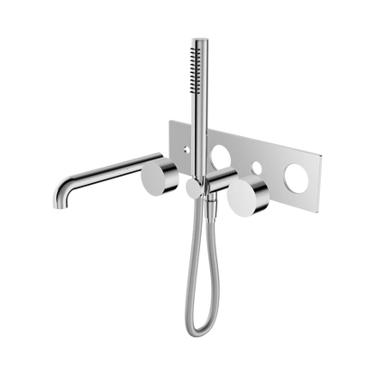 Kara Progressive Shower System With Spout 250mm Trim Kits Only Chrome