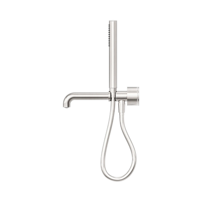Kara Progressive Shower System Separate Plate With Spout 230mm Brushed Nickel