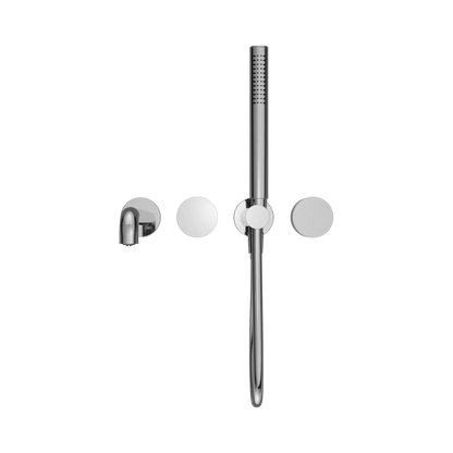 Kara Progressive Shower System Separate Plate With Spout 230mm Chrome