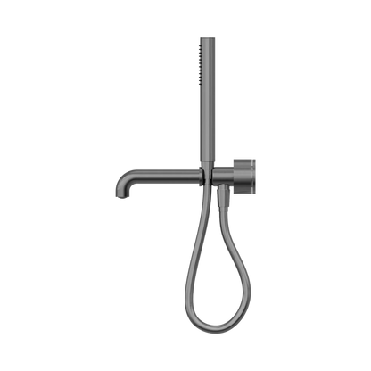Kara Progressive Shower System Separate Plate With Spout 230mm Gun Metal