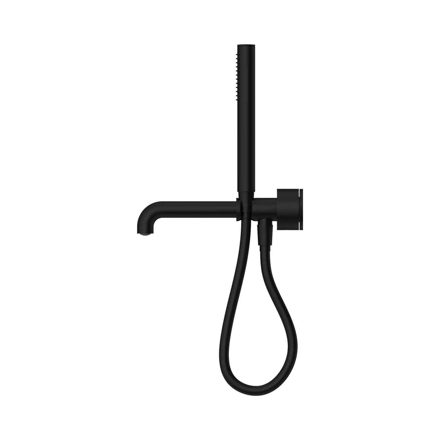Kara Progressive Shower System Separate Plate With Spout 230mm Matte Black