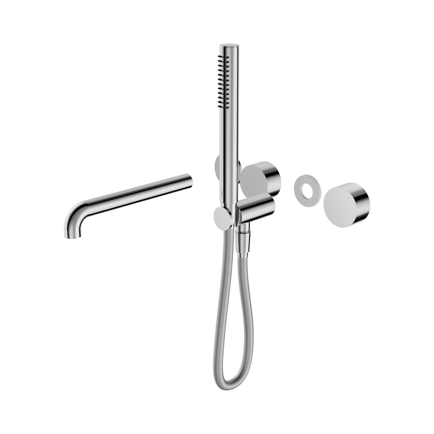 Kara Progressive Shower System Separate Plate With Spout 230mm Trim Kits Only Chrome