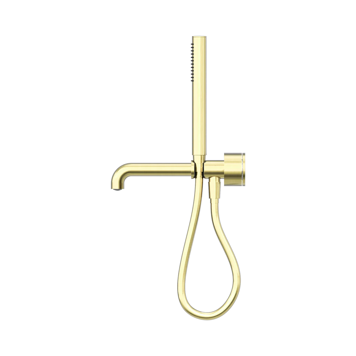 Kara Progressive Shower System Separate Plate With Spout 250mm Brushed Gold