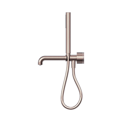 Kara Progressive Shower System Separate Plate With Spout 250mm Brushed Bronze