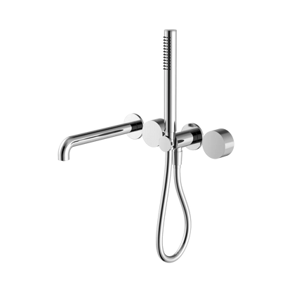 Kara Progressive Shower System Separate Plate With Spout 250mm Chrome