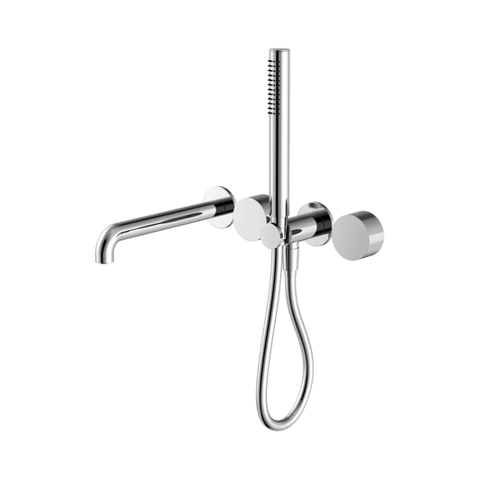 Kara Progressive Shower System Separate Plate With Spout 250mm Chrome