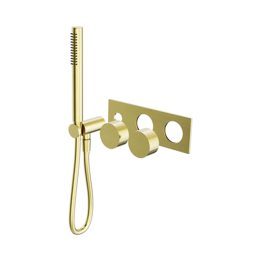 Kara Progressive Shower System Trim Kits Only Brushed Gold
