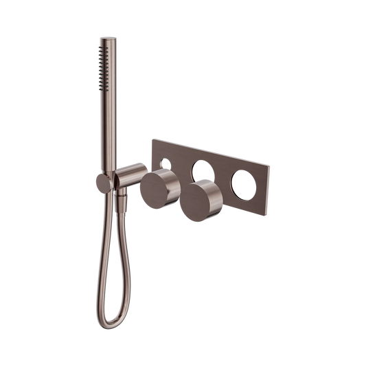 Kara Progressive Shower System Trim Kits Only Brushed Bronze