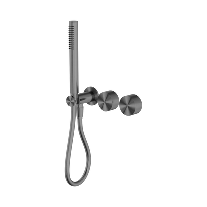 Kara Progressive Shower System Separate Plate Gun Metal