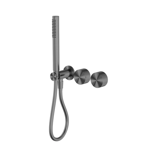 Kara Progressive Shower System Separate Plate Gun Metal
