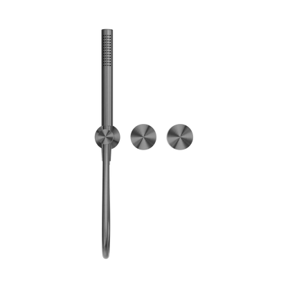 Kara Progressive Shower System Separate Plate Gun Metal