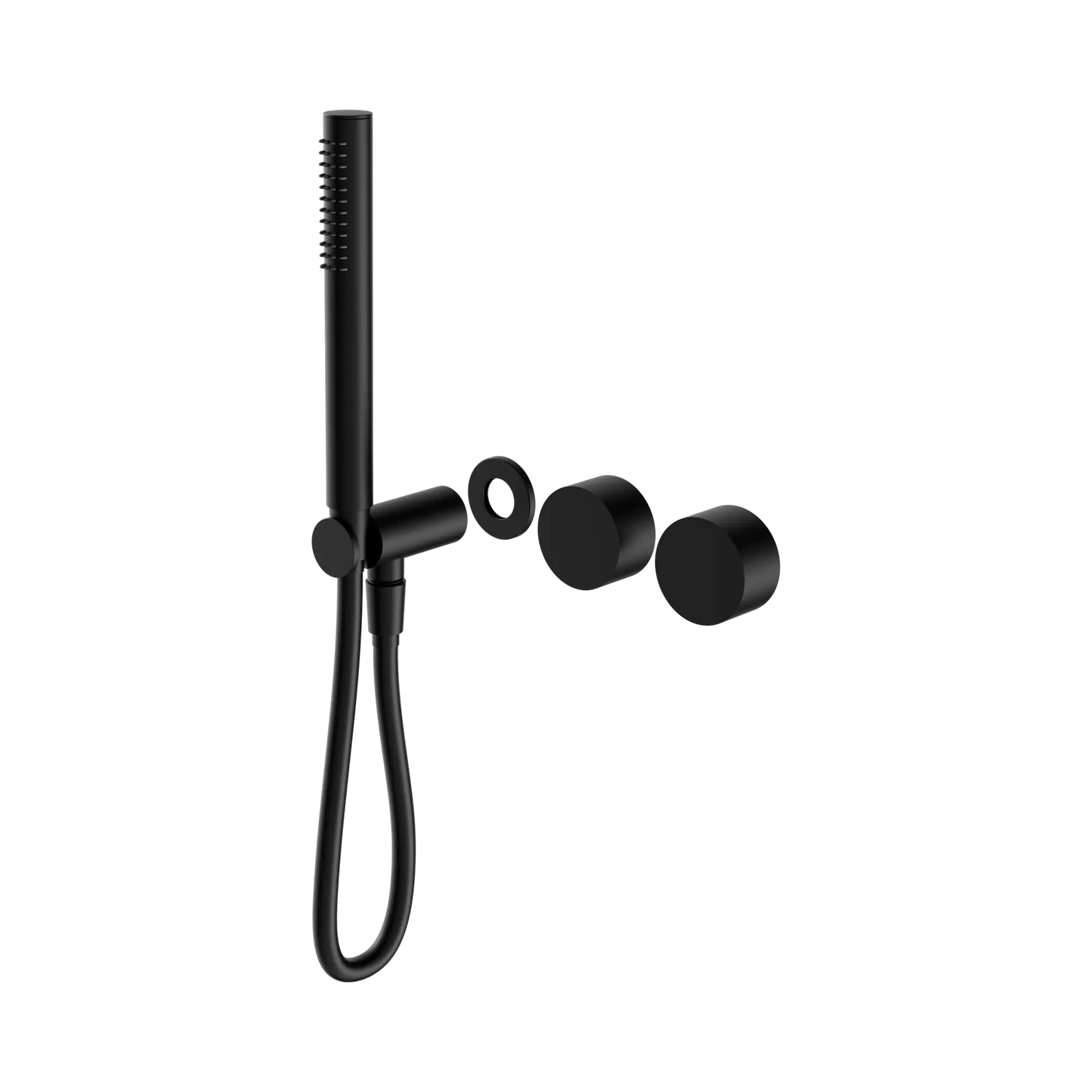 Kara Progressive Shower System Separate Plate Trim Kits Only Matte Black