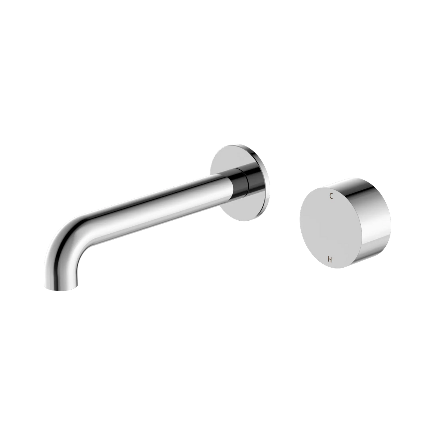 Kara Progressive Wall Basin/Bath Set 120mm Chrome
