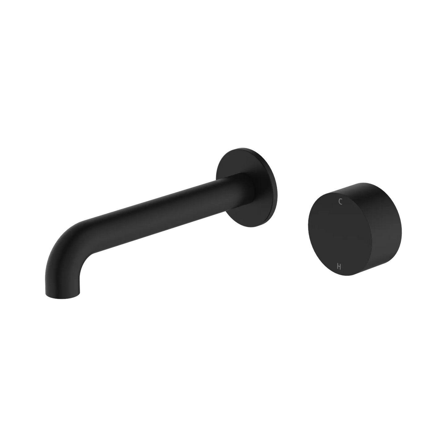 Kara Progressive Wall Basin/Bath Set 120mm Matte Black