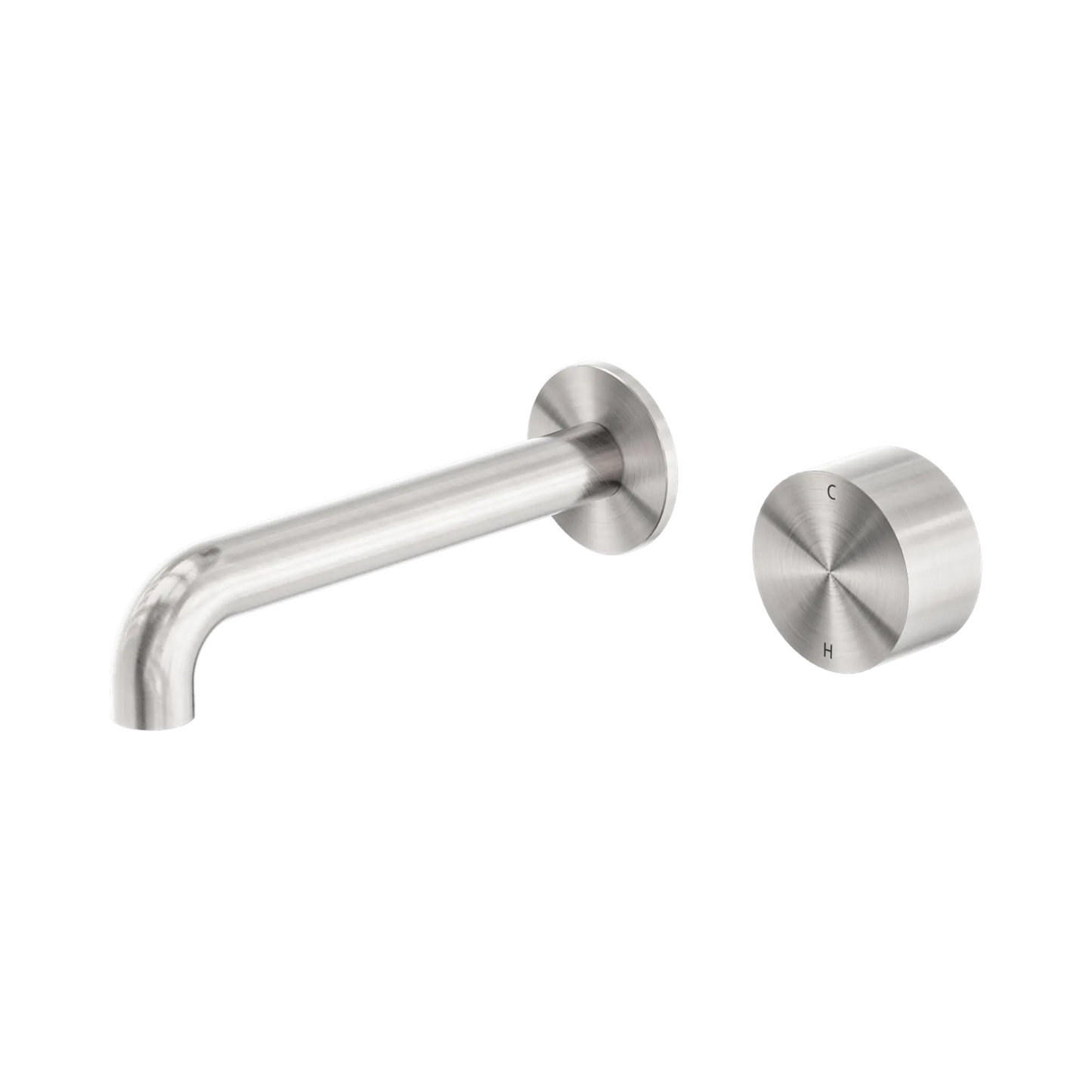 Kara Progressive Wall Basin/Bath Set 160mm Brushed Nickel