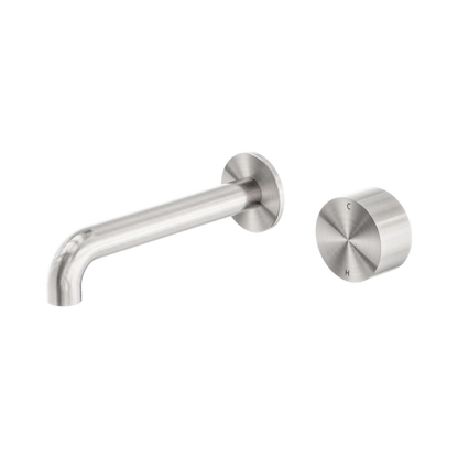 Kara Progressive Wall Basin/Bath Set 160mm Brushed Nickel