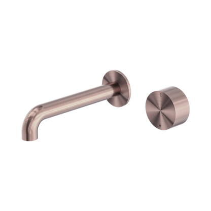 Kara Progressive Wall Basin/Bath Set 185mm Brushed Bronze