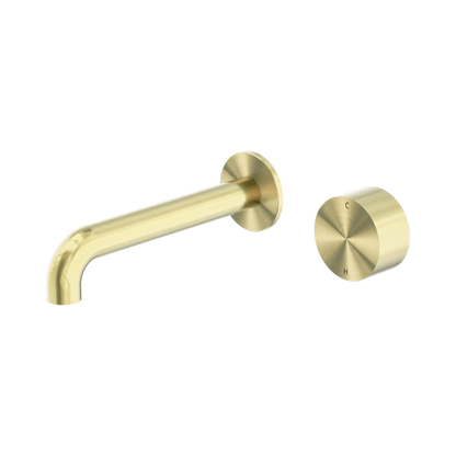 Kara Progressive Wall Basin/Bath Set 230mm Brushed Gold