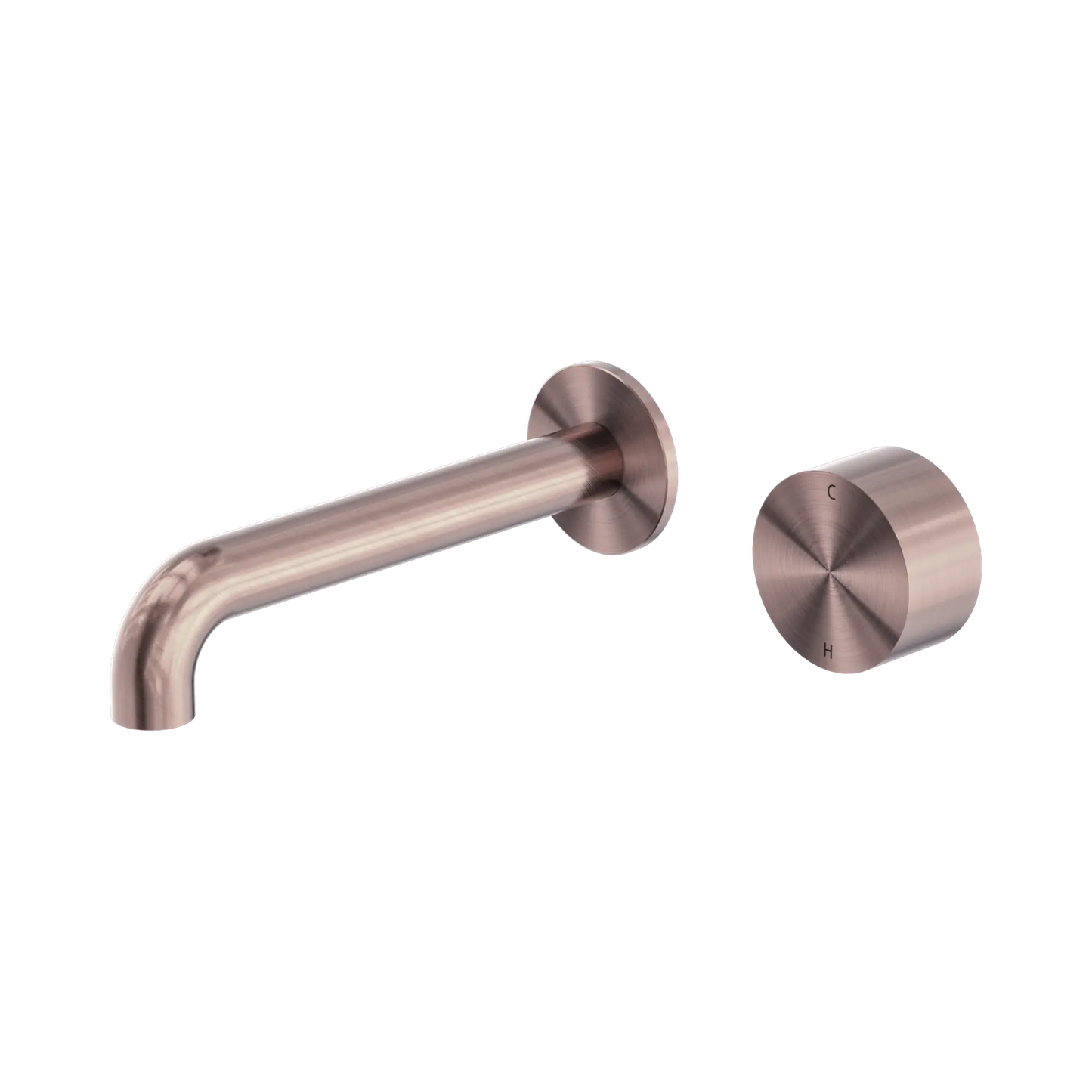 Kara Progressive Wall Basin/Bath Set 230mm Brushed Bronze
