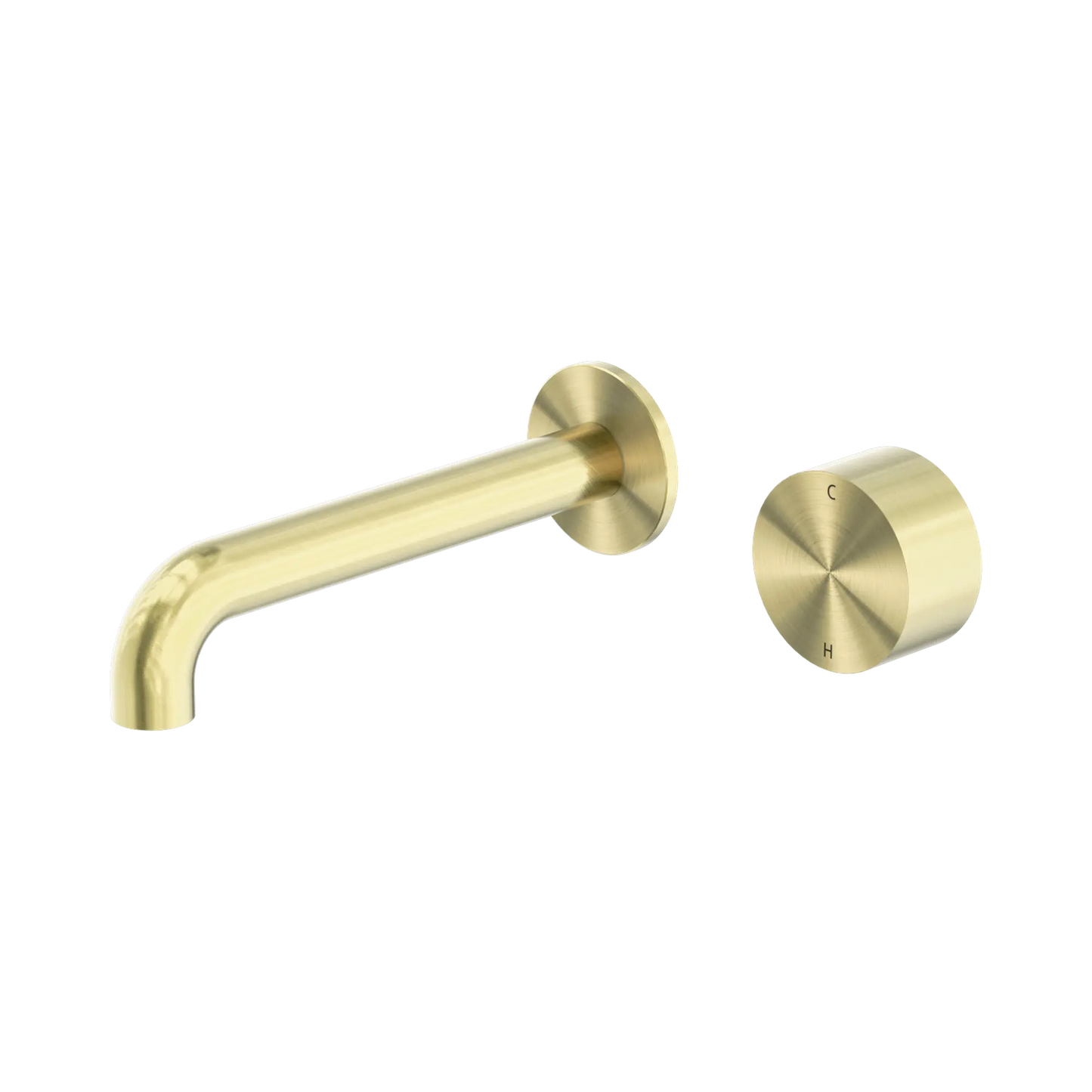 Kara Progressive Wall Basin/Bath Set 260mm Brushed Gold