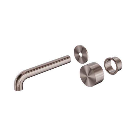 Kara Progressive Wall Basin/Bath Set 185mm Trim Kits Only Brushed Bronze