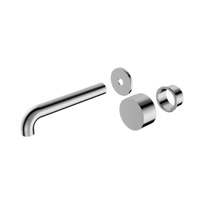 Kara Progressive Wall Basin/Bath Set 185mm Trim Kits Only Chrome