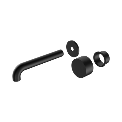 Kara Progressive Wall Basin/Bath Set 260mm Trim Kits Only Matte Black