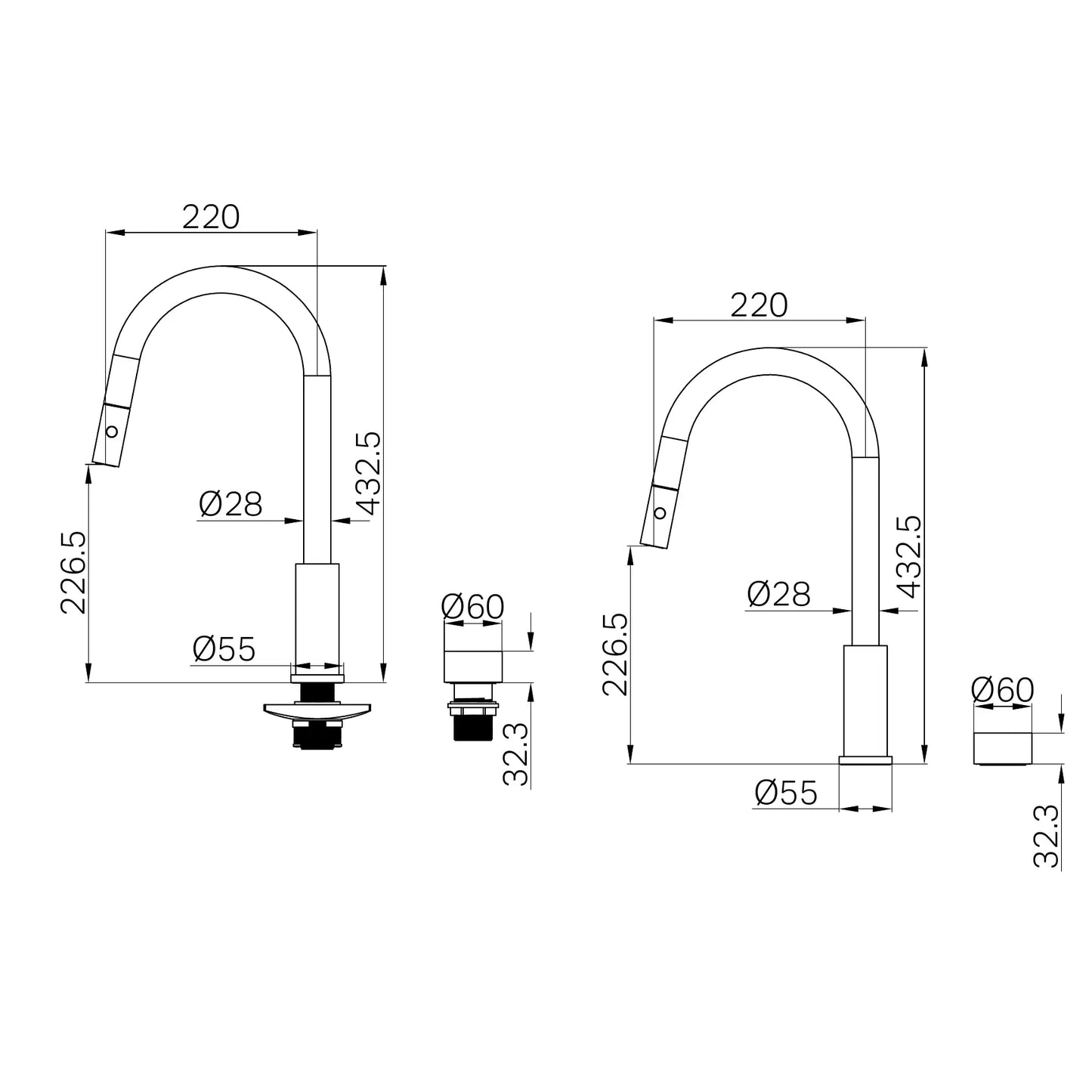 Kara Progressive Pull Out Kitchen Set Chrome