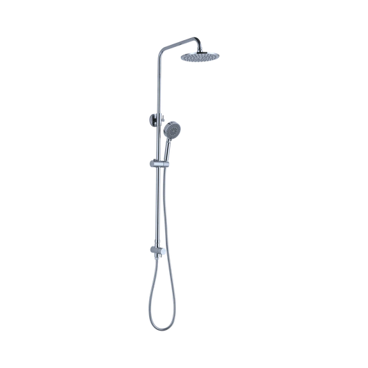 Dolce Round Twin Shower Bottom Inlet Chrome