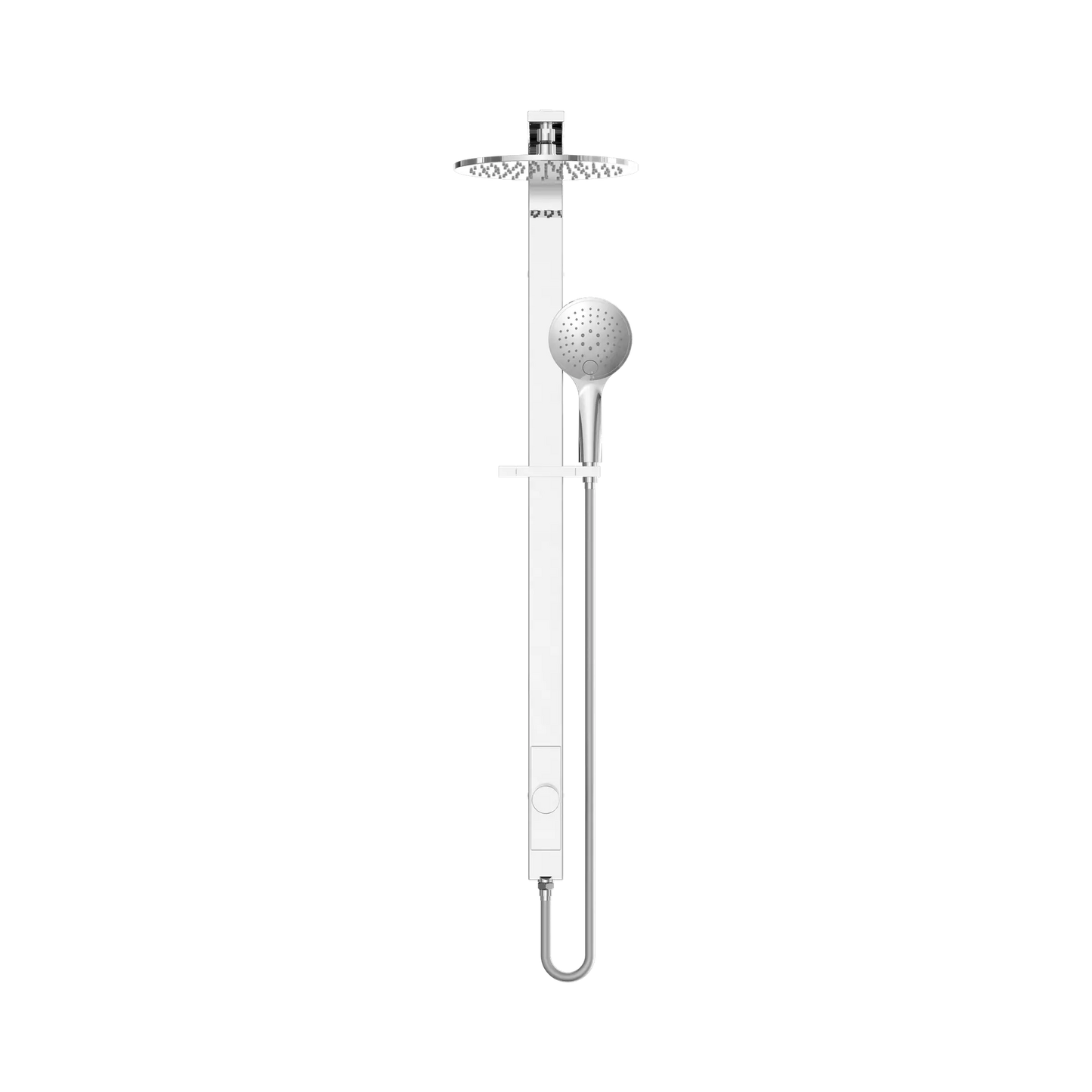 Astra Rain Round Twin Shower Single Hose Chrome