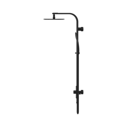 Astra Rain Round Twin Shower Single Hose Matte Black
