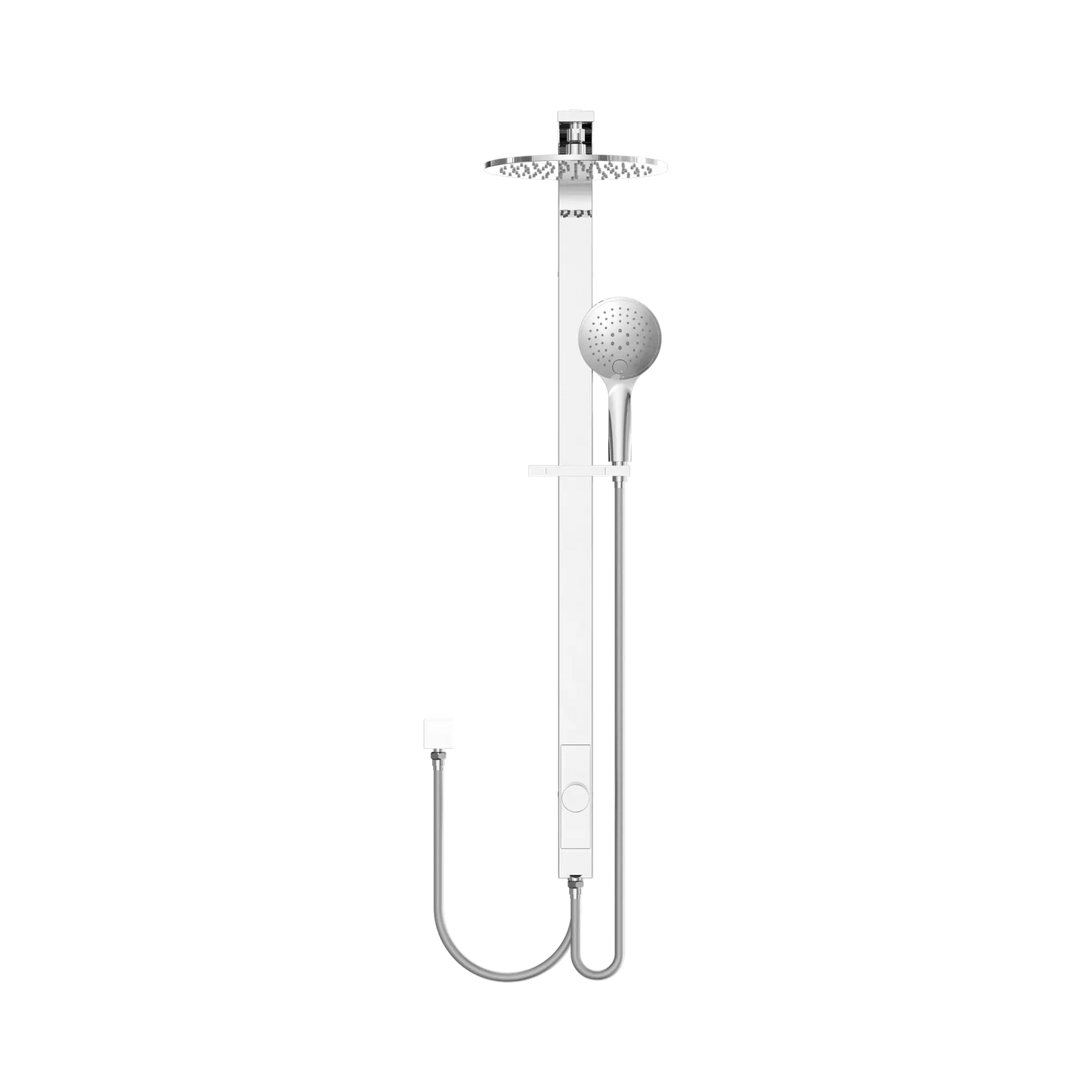 Astra Rain Round Twin Shower Double Hose Chrome