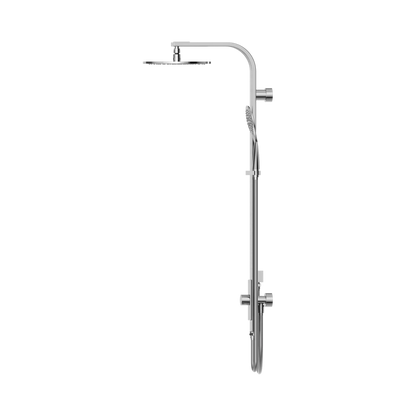Astra Rain Round Twin Shower Double Hose Chrome