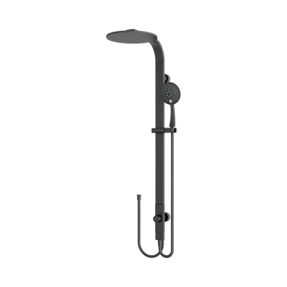 Astra Rain Round Twin Shower Double Hose Matte Black