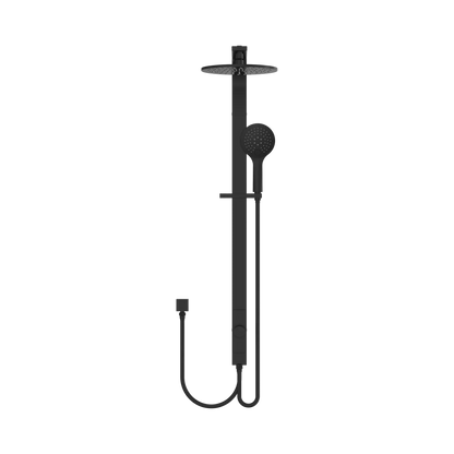 Astra Rain Round Twin Shower Double Hose Matte Black