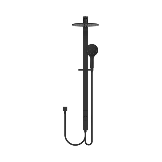 Astra Rain Round Twin Shower Double Hose Matte Black