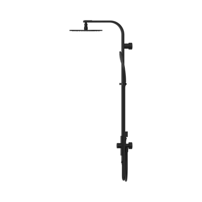 Astra Rain Round Twin Shower Double Hose Matte Black
