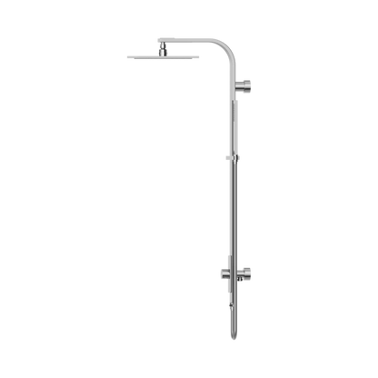 Astra Rain Square Twin Shower Single Hose Chrome