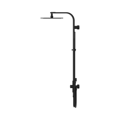 Astra Rain Square Twin Shower Double Hose Matte Black