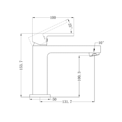 Ecco Basin Mixer Chrome